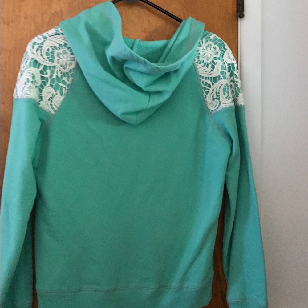 Price drop Green BKE Lace-Embroidered Sweatshirt - Picture 5 of 6